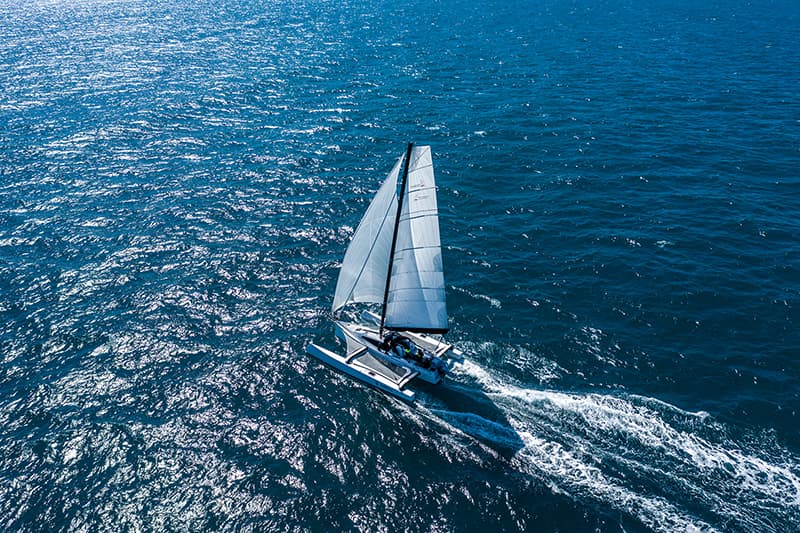 Tricat trimarans sailing in Australia